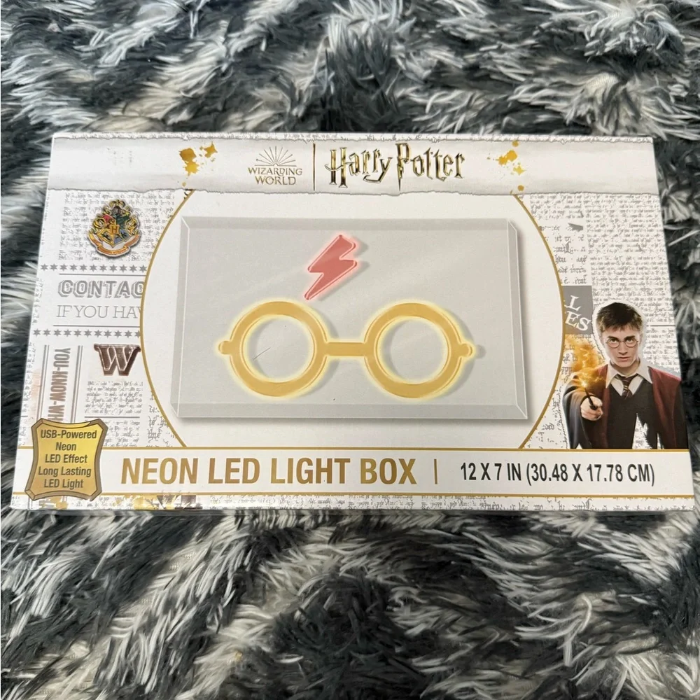 Harry Potter Neon LED Light Box NWT NIB